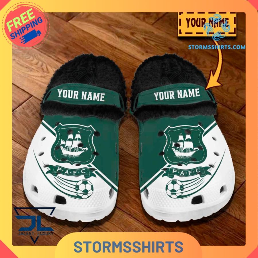 Plymouth Argyle FC Personalized Fuzz-lined Crocs