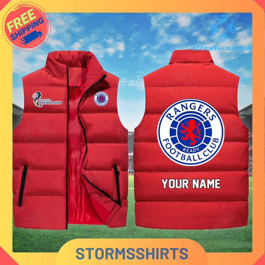 Rangers SPFL Personalized Sleeveless Puffer Jacket