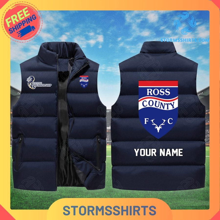 Ross County SPFL Personalized Sleeveless Puffer Jacket