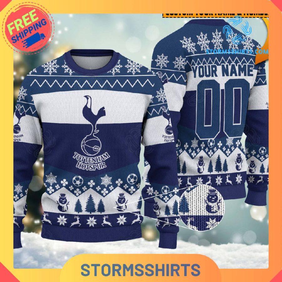 Tottenham Hotspur EPL New Personalized Ugly Christmas Sweater
