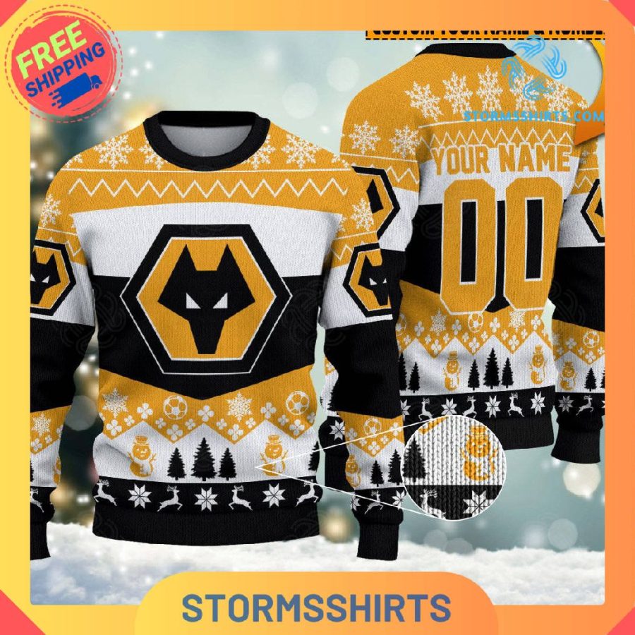 Wolverhampton Wanderers EPL New Personalized Ugly Christmas Sweater