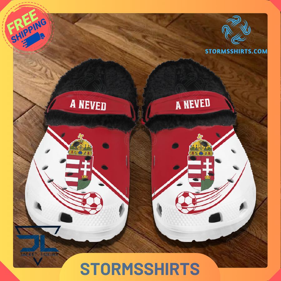 Hungary National Football Team Personalized Fuzz-lined Crocs