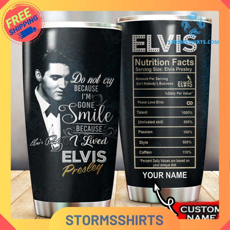 Elvis Presley Personalized Tumbler