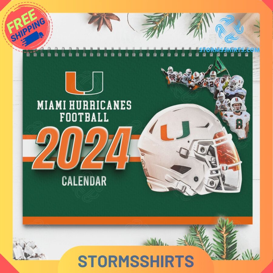 Miami Hurricanes 2024 Wall Hanging Calendar