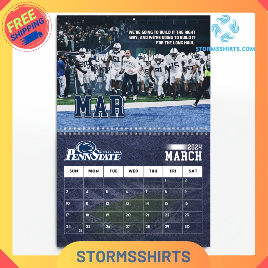 Penn state nittany lions 2024 wall hanging calendar