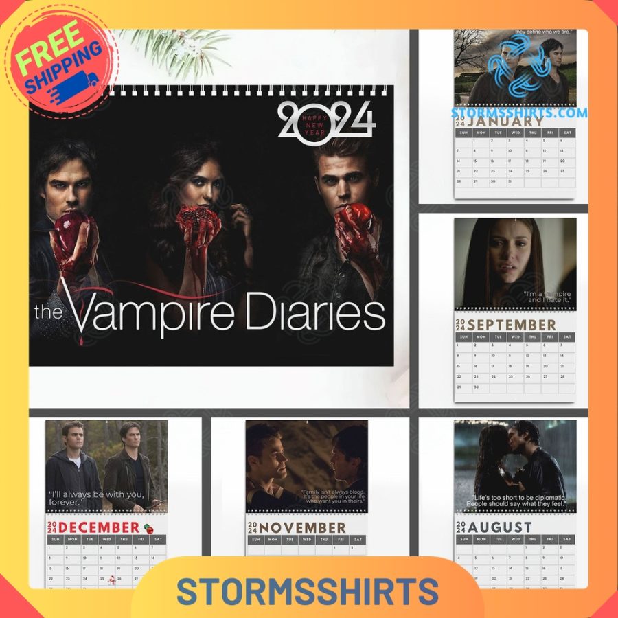 The Vampire Diaries 2024 Wall Hanging Calendar