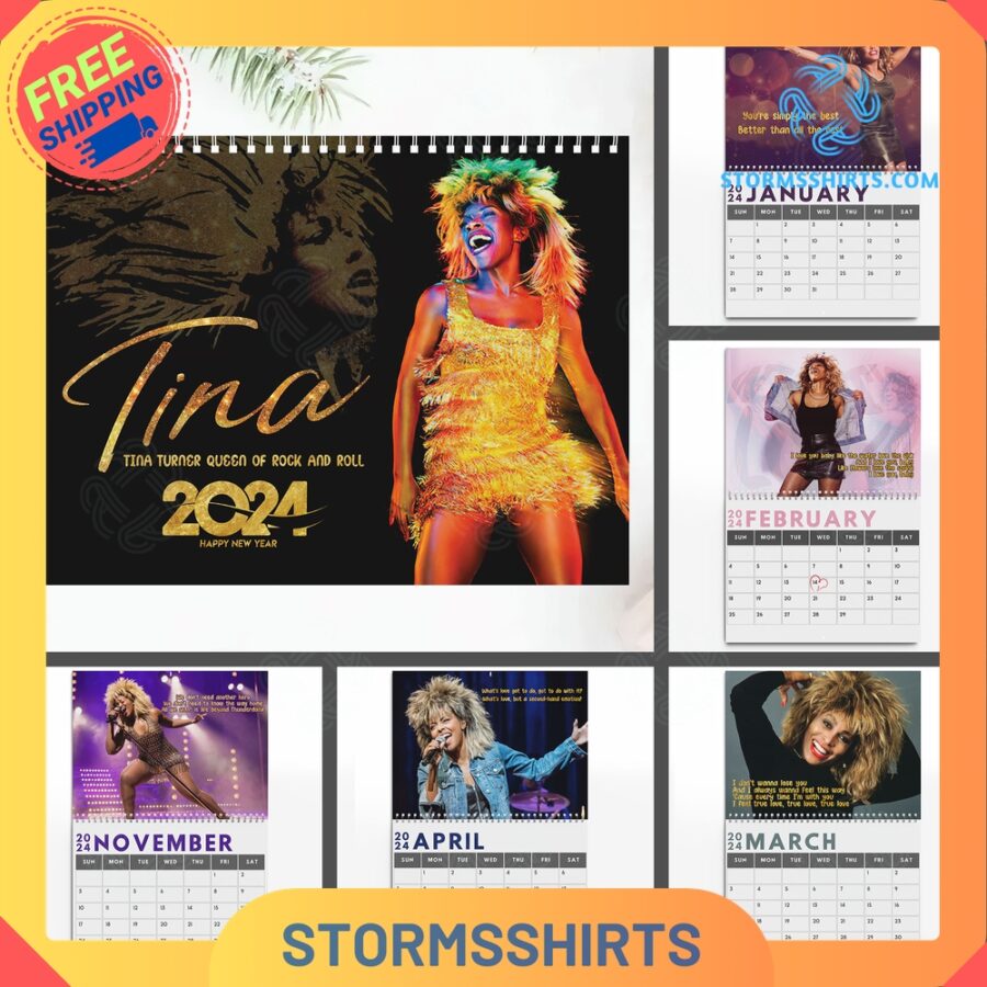 Tina Turner 2024 Wall Hanging Calendar