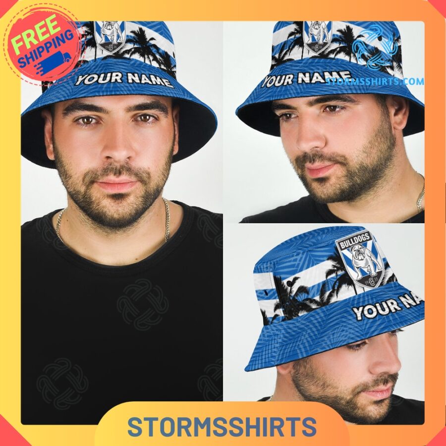 Canterbury bankstown bulldogs personalized nrl bucket hat