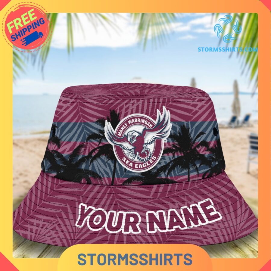 Manly warringah sea eagles personalized nrl bucket hat