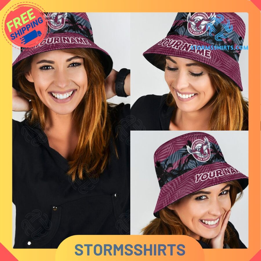 Manly warringah sea eagles personalized nrl bucket hat