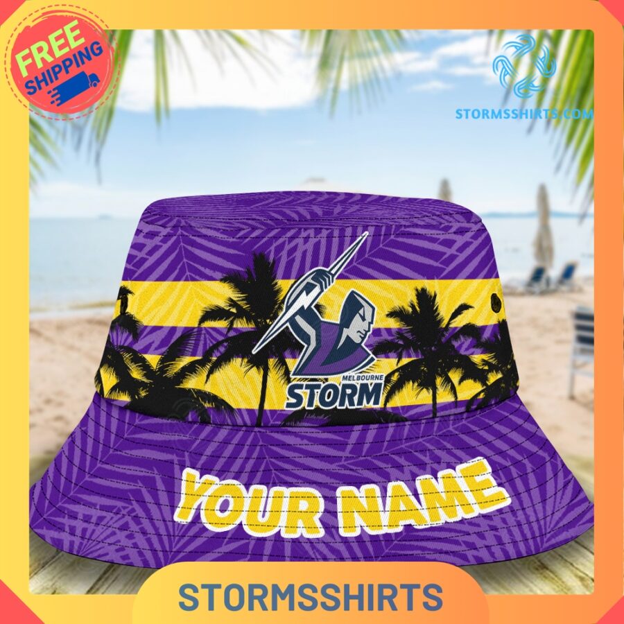 Melbourne Storm Personalized NRL Bucket Hat