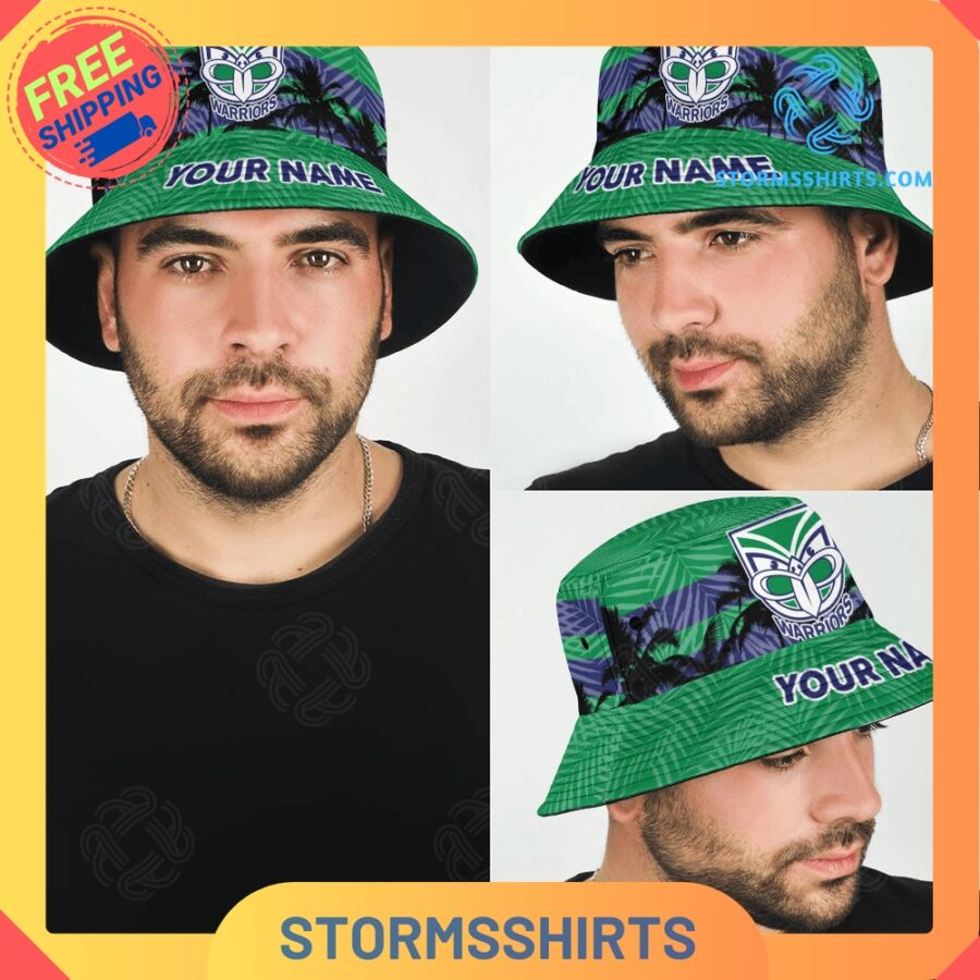 New zealand warriors personalized nrl bucket hat