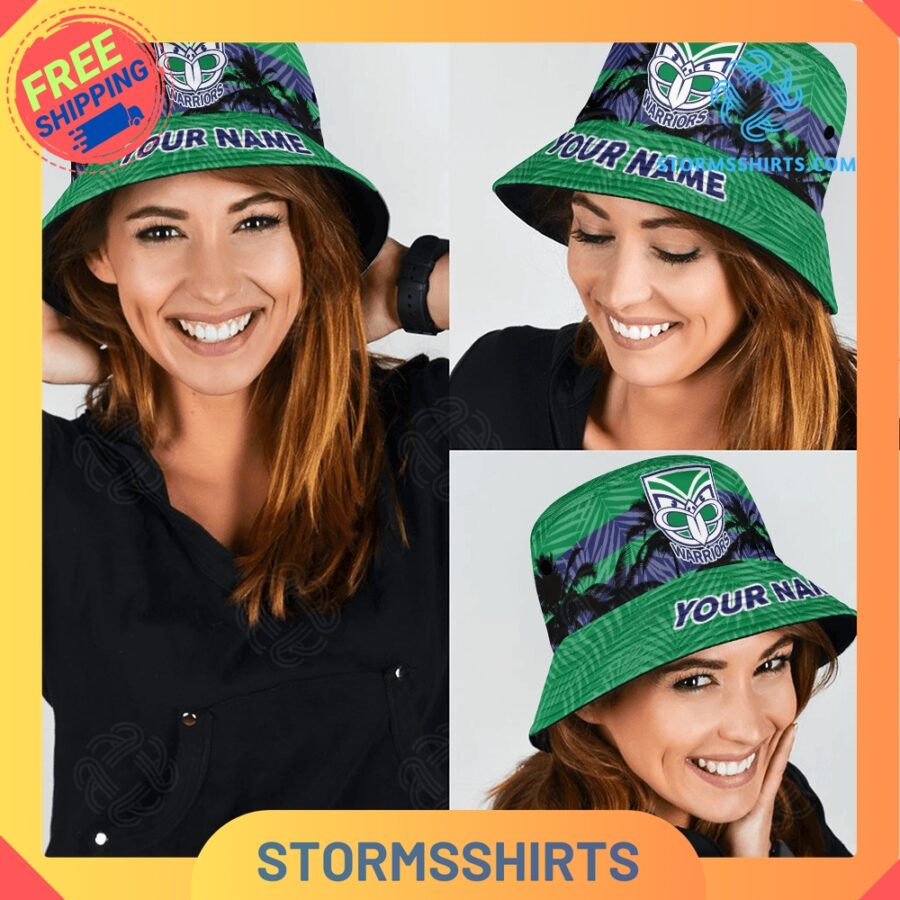 New zealand warriors personalized nrl bucket hat