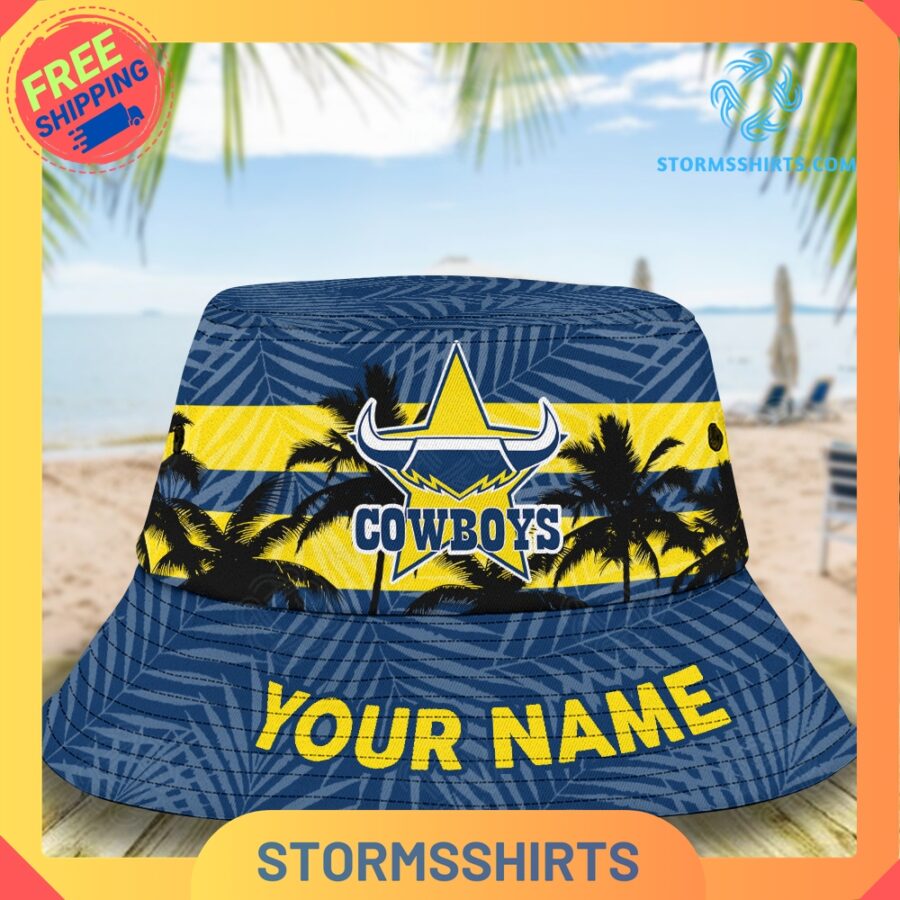 North queensland cowboys personalized nrl bucket hat