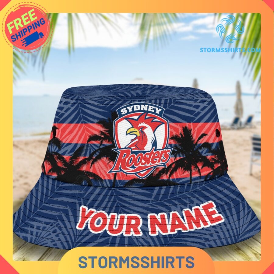 Sydney Roosters Personalized NRL Bucket Hat