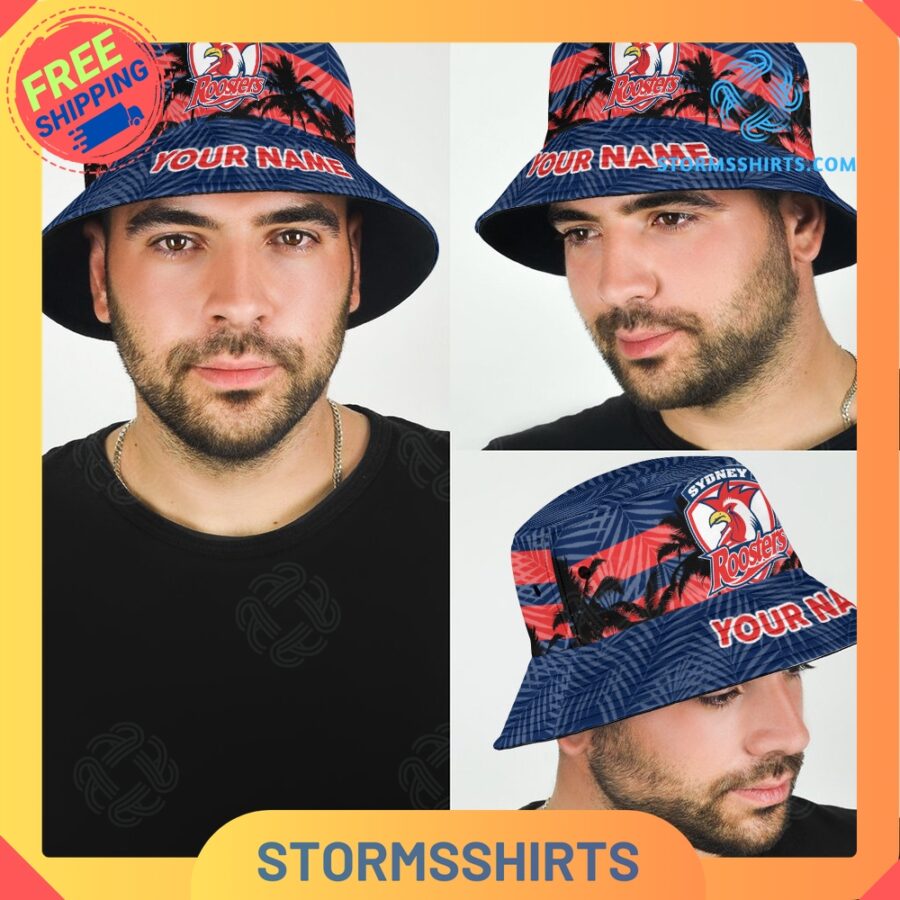 Sydney roosters personalized nrl bucket hat