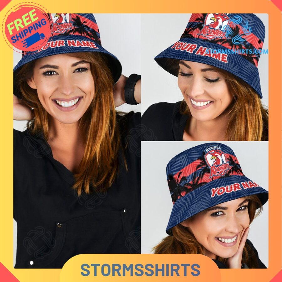 Sydney roosters personalized nrl bucket hat